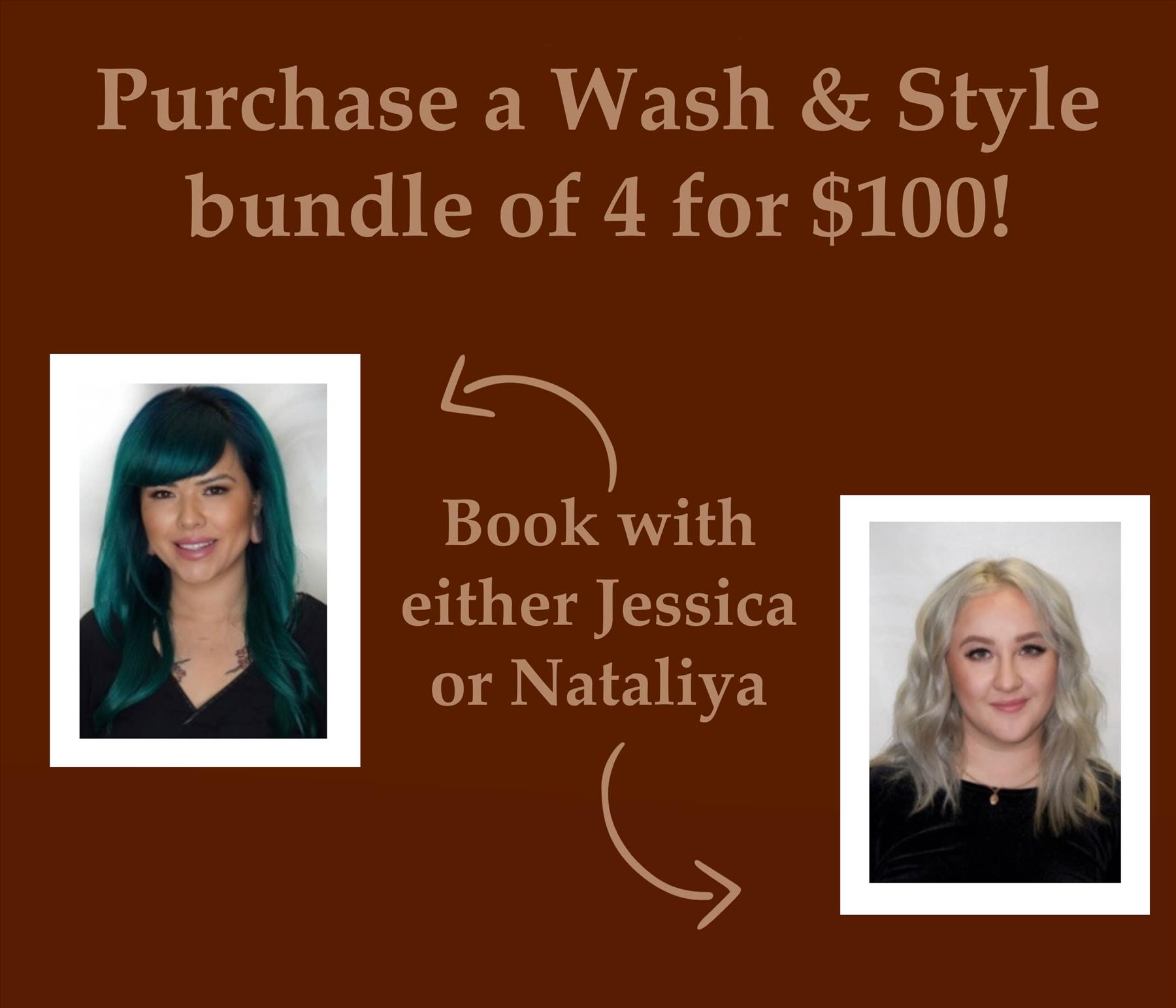 NEW PROMO Hair Wash and Style 4 for 100