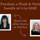 NEW PROMO Hair Wash and Style 4 for 100